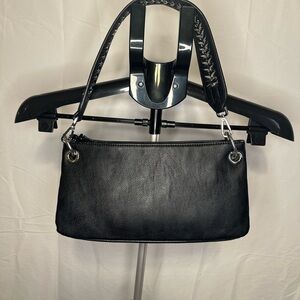 Calvin Klein Black Leather Shoulder Bag